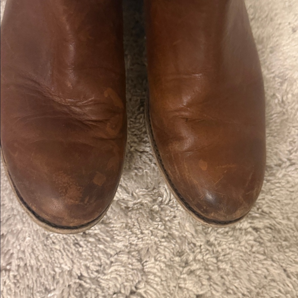 Brown frye Leather Riding Boots Vintage - Picture 10 of 14